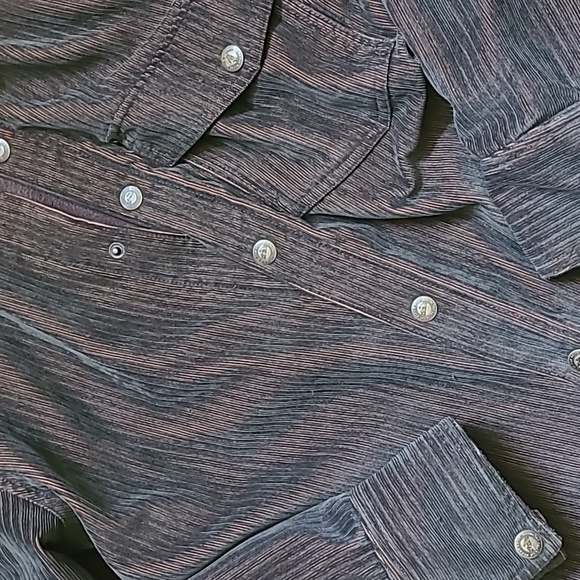 Mens small KAVU brown jacket snap up - Picture 2 of 8